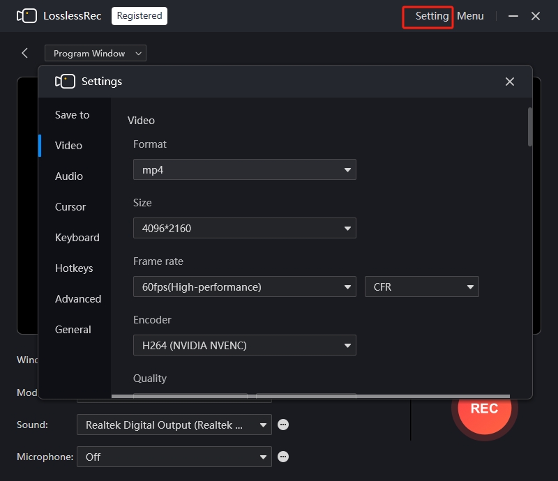 Video Parameter Adjustment